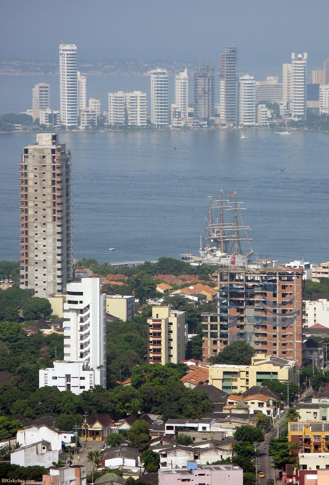 Cartagena skyline in Colombia