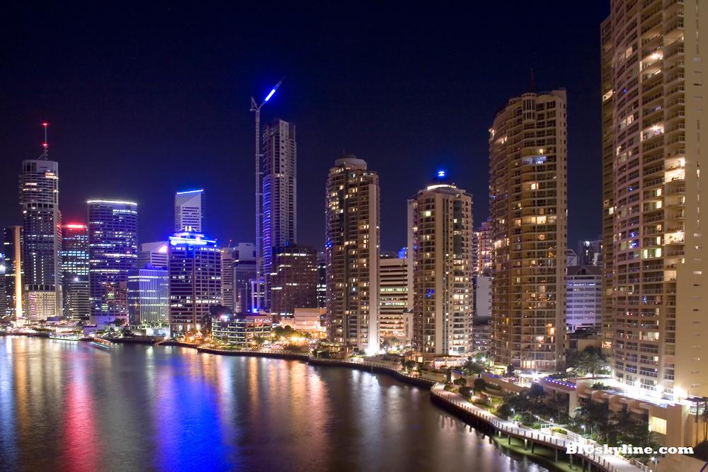 Brisbane City Skyline at Night