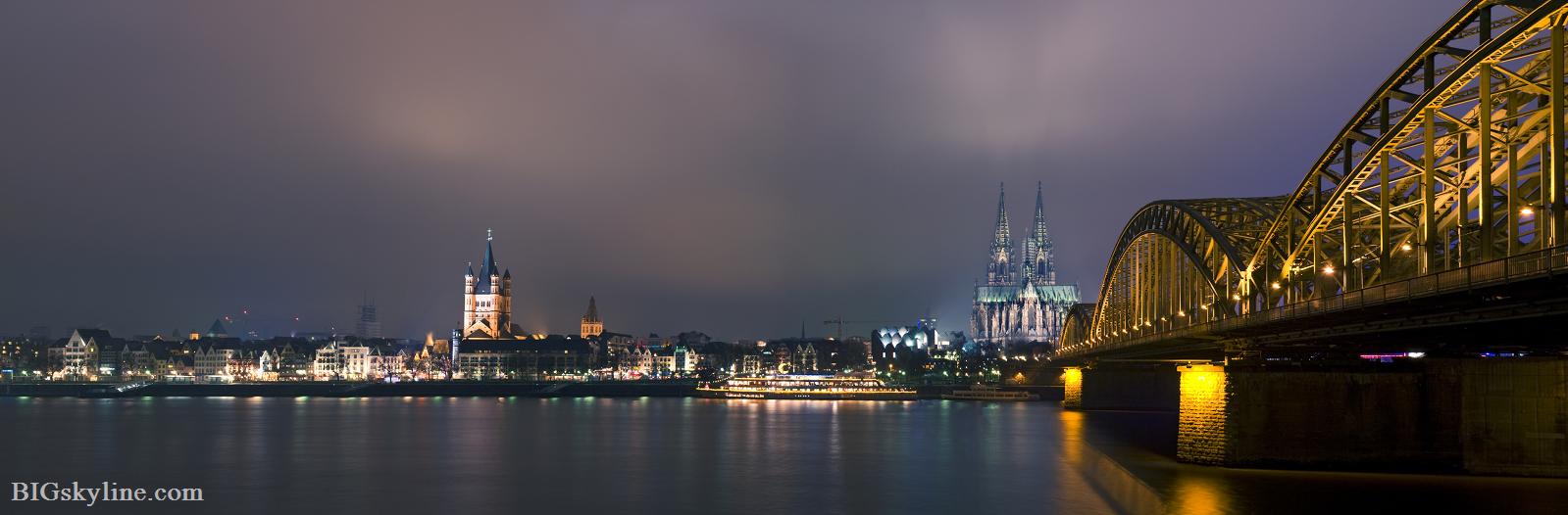 Cologne skyline at night KOLNDEUTSCHLAND