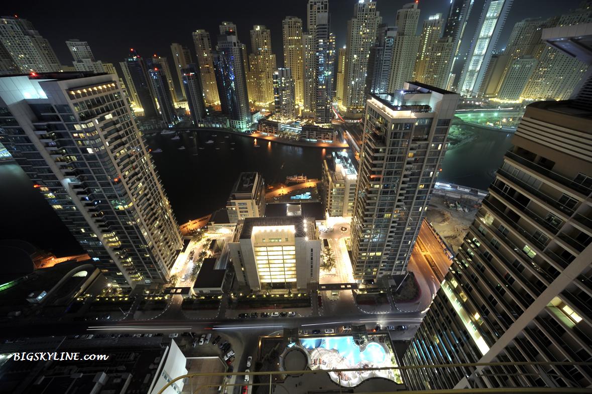 Dubai during the night