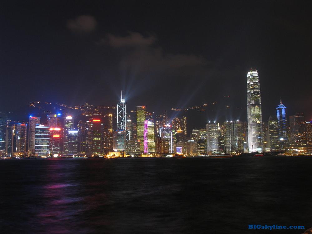 City of Hong Kong Skyline at night