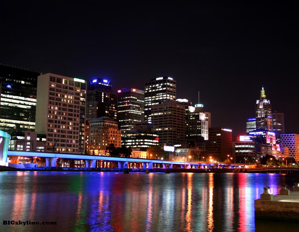 Melbourne Skyline at Night