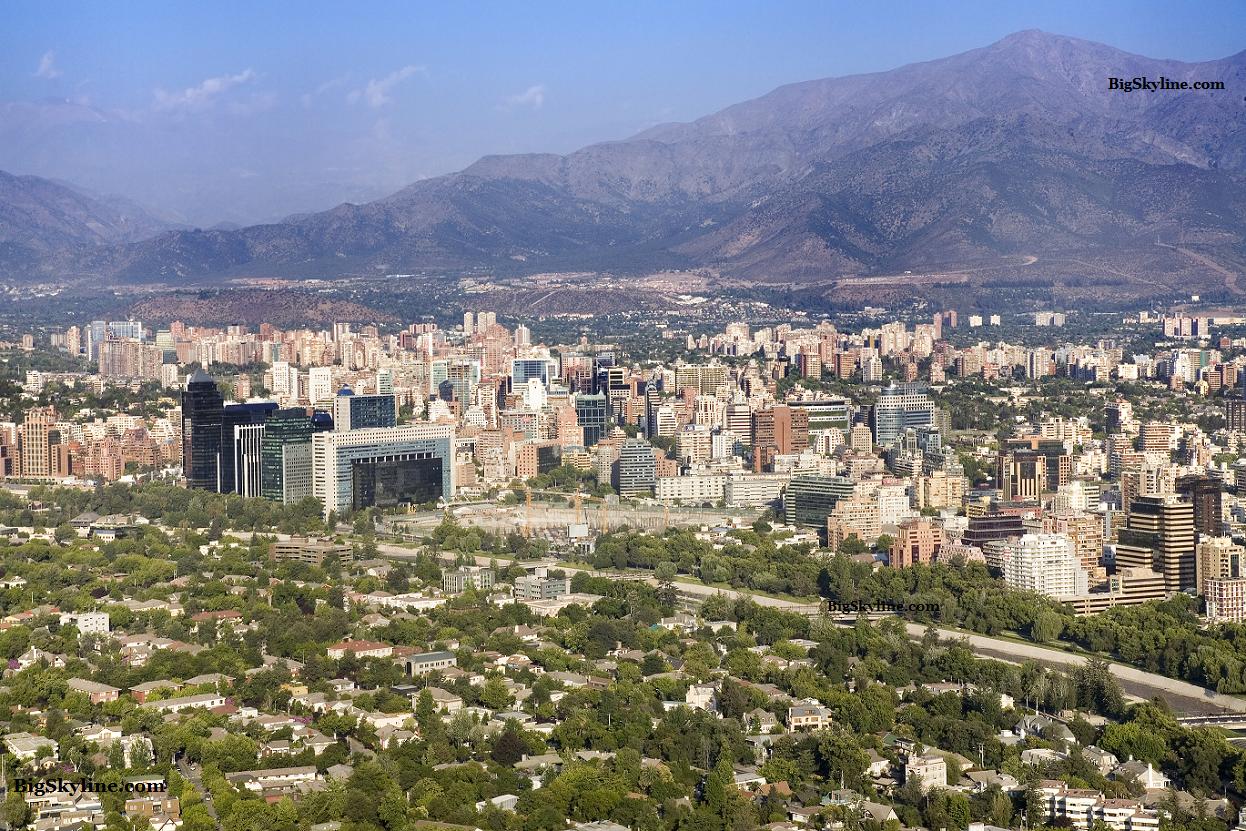 Skyline photo of Santiago Chile