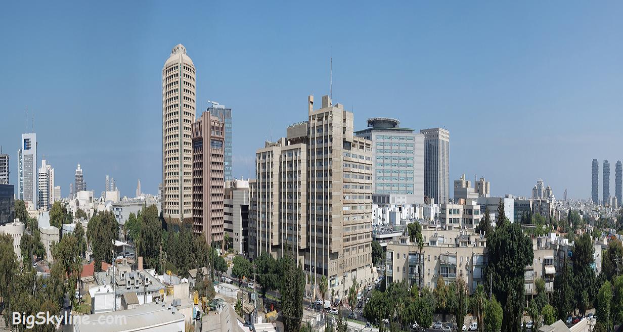 Nice quality picture of the city skyline in Tel Aviv, Israel.
