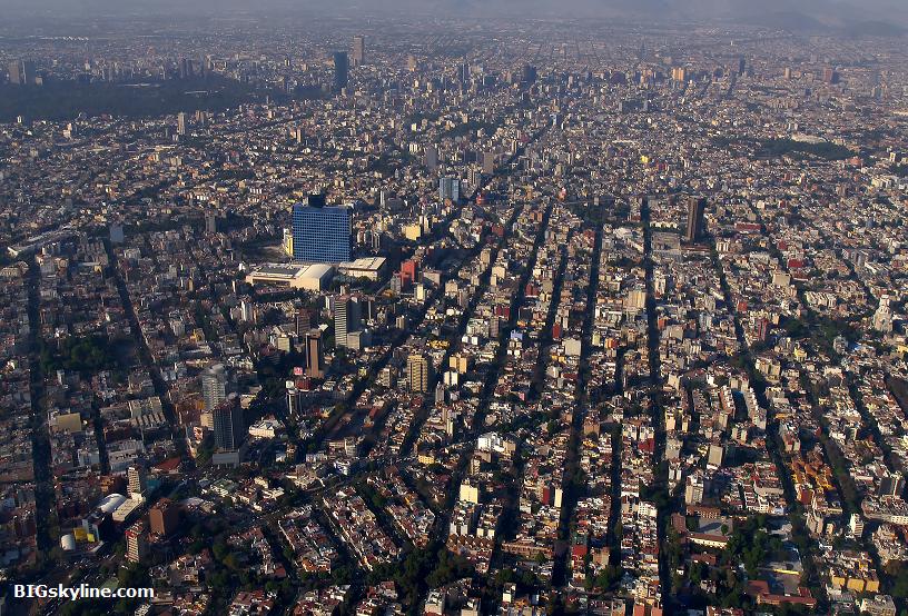 Ariel view of Mexico City