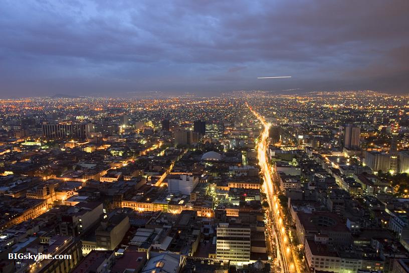Mexico City's Skyline At Dawn